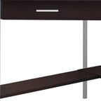 42" Taupe and Silver Corner Computer Desk