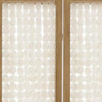 71" Clear Folding Three Panel Screen Room Divider