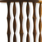 74" Natural Solid Wood Three Panel Screen Room Divider