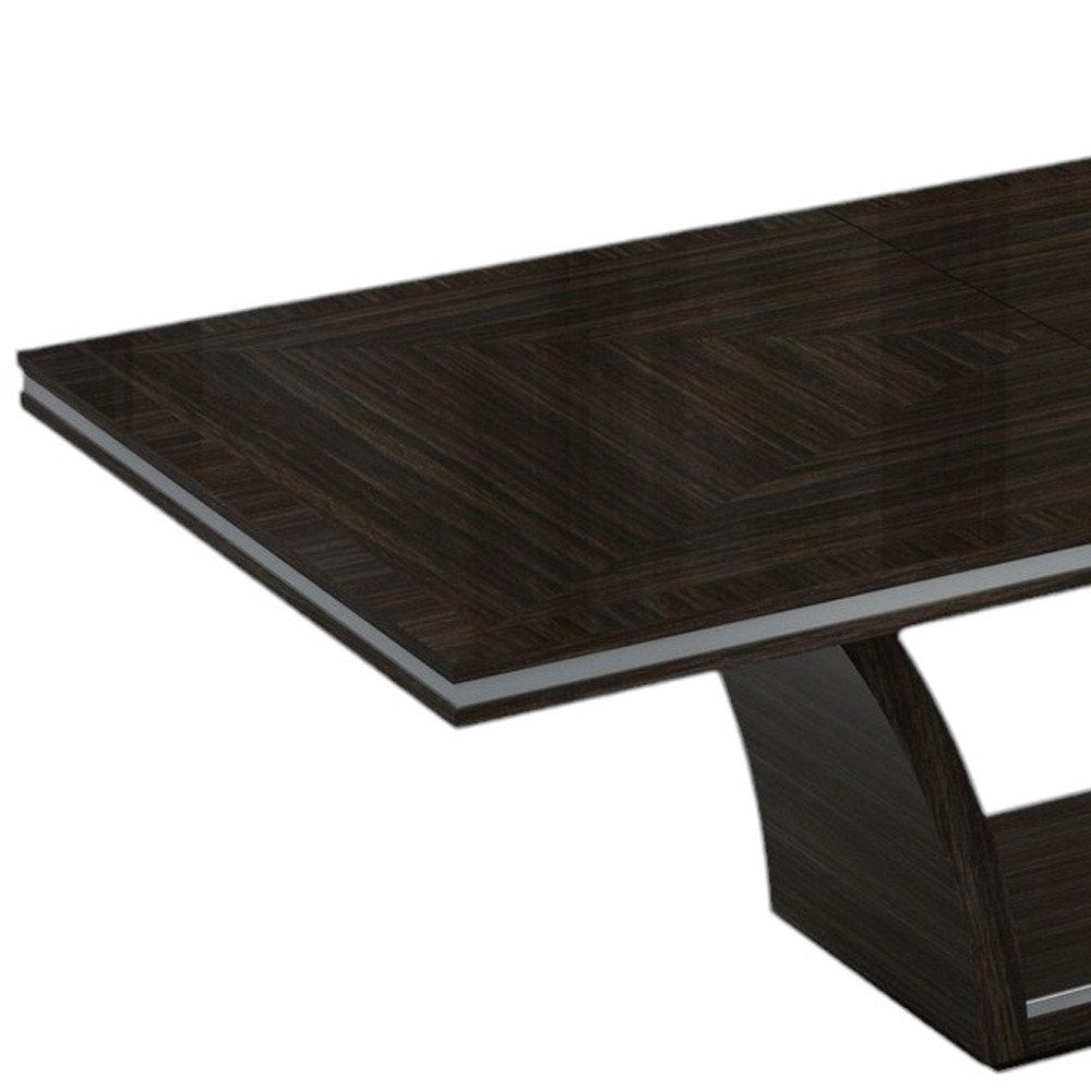 43" Silver and Dark Brown Display Stand With Three Shelves And One Drawer
