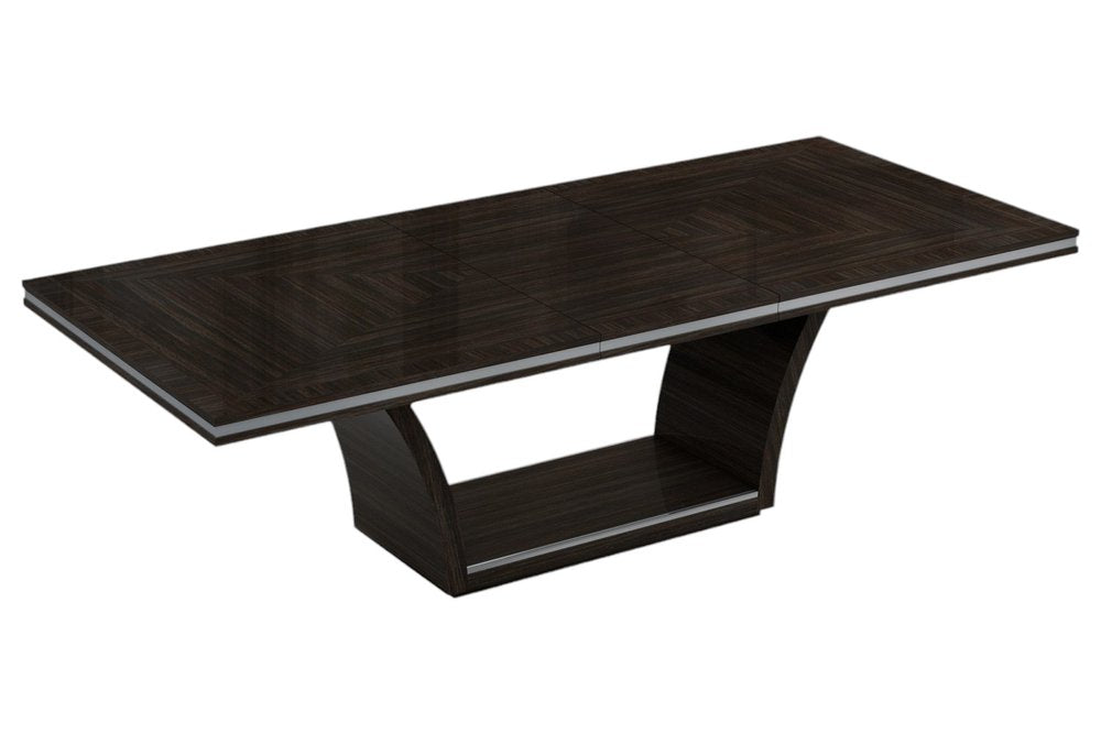 43" Silver and Dark Brown Display Stand With Three Shelves And One Drawer