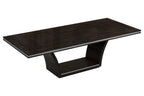 43" Silver and Dark Brown Display Stand With Three Shelves And One Drawer