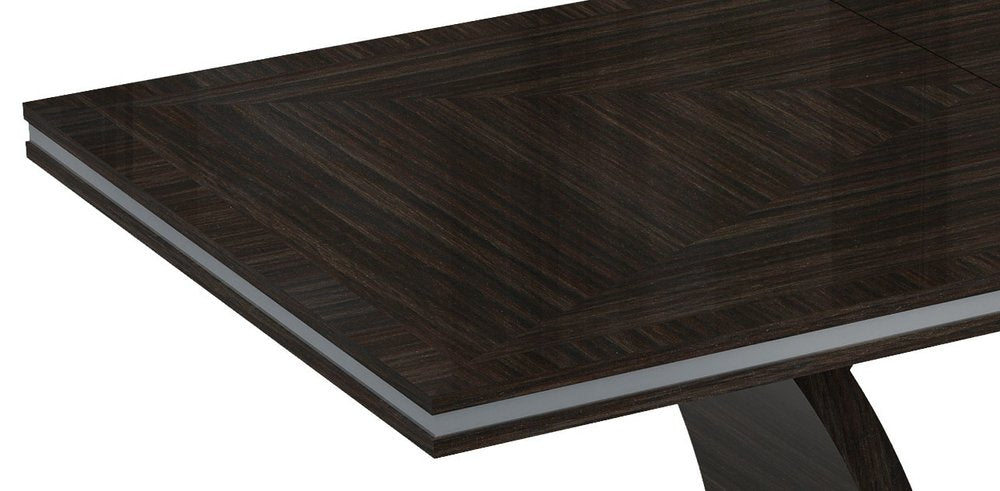 43" Silver and Dark Brown Display Stand With Three Shelves And One Drawer