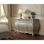 21" Cream Solid Wood Six Drawer