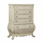 21" Cream Solid Wood Six Drawer