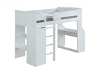 Wood Twin Loft Bed With No