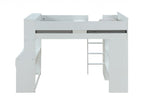 Wood Twin Loft Bed With No