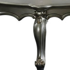 47" Platinum Solid Wood Free Form Coffee Table