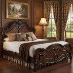 Brown King Bed Frame