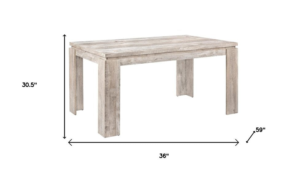 36" Taupe Dining Table
