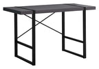 49" Gray and Black Computer Desk