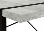 49" Gray and Black Computer Desk