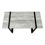 49" Gray and Black Computer Desk