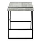 49" Gray and Black Computer Desk