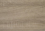 71" Taupe Distressed Wood Adjustable Five Tier Bookcase