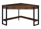 42" Brown and Black Corner Computer Desk
