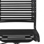 Black Adjustable Swivel Bungee Rolling Office Chair