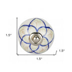 1.5" X 1.5" X 1.5" Ceramic Metal Multicolor 12 Pack Knob