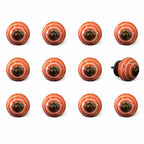 1.5" X 1.5" X 1.5" Ceramic Metal Multicolor 12 Pack Knob