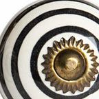 1.5" X 1.5" X 1.5" Ceramic Metal Multicolor 12 Pack Knob