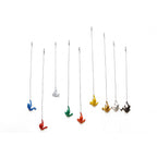 Set of Nine Rainbow Resin Hanging Dimensional Sculpture