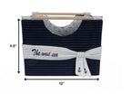 Set of Three Blue Fabric