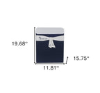 12" Blue Fabric Basket