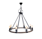 32" X 37" X 32" 8 Bulbs Rope  Pendant Lamp