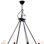 32" X 37" X 32" 8 Bulbs Rope  Pendant Lamp