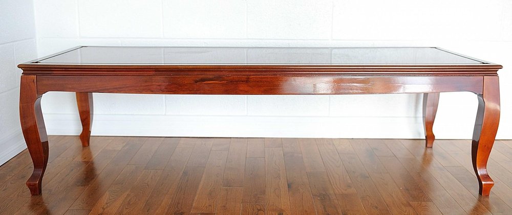 23" Dark Brown Glass Standard Display Stand
