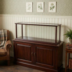 39" Dark Brown Glass Standard Display Stand
