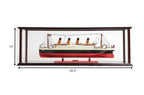 39" Dark Brown Glass Standard Display Stand