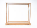 13" Brown Wood Square Display Cabinet