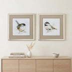Set of Two 18" X 18" Champagne Framed Art Wall Decor