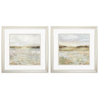 Set of Two 18" Sunset Landscapes Champagne Framed Wall Decor