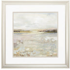 Set of Two 18" Sunset Landscapes Champagne Framed Wall Decor