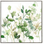 30" X 30" Woodtoned Frame Sage Garden I