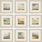 16" X 16" Champagne Gold Color Frame  Atmosphere (Set Of 9)