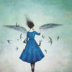 23" X 29" Silver Frame Swift Encounter