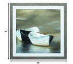 30" X 30" Woodtoned Frame Boat Friends