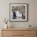 30" X 30" Woodtoned Frame Boat Friends