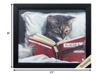 9" X 11" Kitty Cat To Kill A Mockingbird Black Acrylic Framed Art