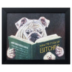 9" X 11" Black Acrylic Dog Wall Decor