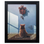 9" X 11" Black Frame A Timely Lunch