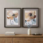 23" X 27" Brushed Silver Frame Watercolor Poppy (Set Of 2)