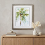 27" X 33" Woodtoned Frame Palm Breezes I