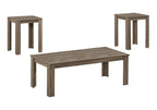Set of Three 44" Taupe Coffee Table