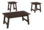 Set of Three 36" Espresso Coffee Table