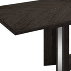 Seven Piece Gray Dining Set with Six Chairs