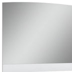 45" White Wood Framed Mounted Dresser Mirror